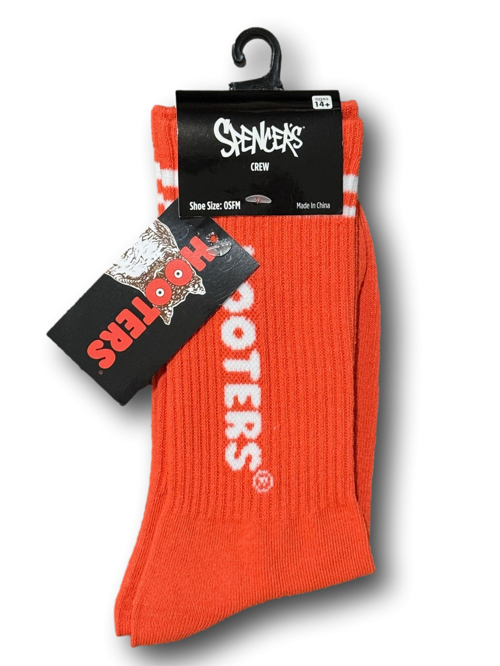3/$20 Hooters Restaurants Funny Novelty Crew Socks - NWT